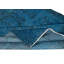 Tapis turc moderne fait à la main 5,6 x 9,6 pi. Tapis de salon bleu