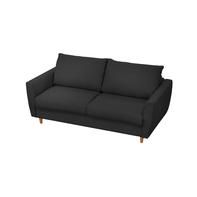 Mattlyn Sofa Bed with Mattress, Powder Black