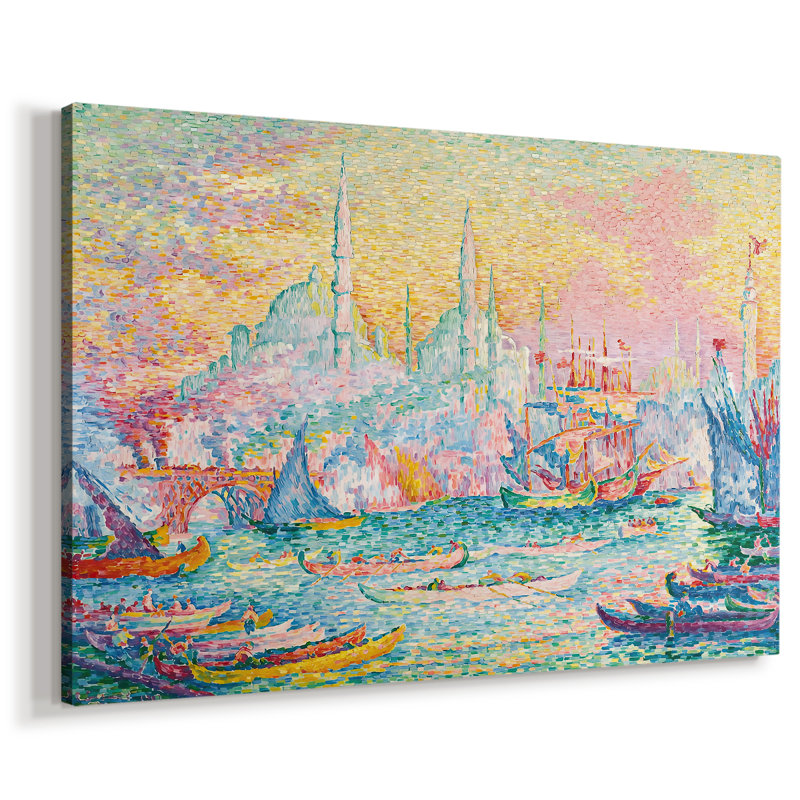 La corne d'or, Constantinople-Paul Signac-Toile tendue avec châssis-1907, 32 x 48