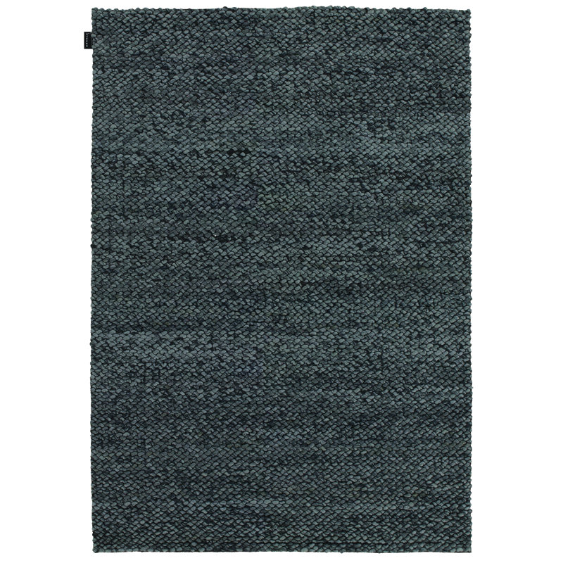 Waves Solid Colour Wool Hand Woven Area Rug, 200 x 300cm