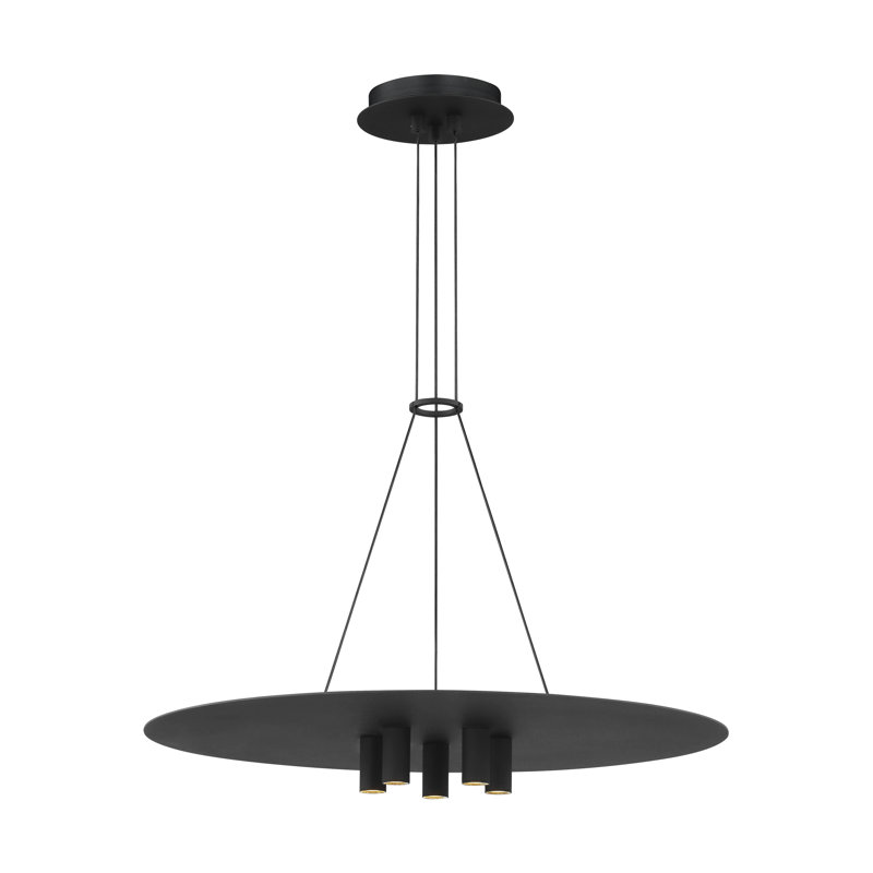 Ponte 5 - Light LED Pendant, Nightshade Black