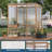4x6 ft Wooden Walk-In Greenhouse with Cedar Frame, Polycarbonate Panels, and Adjustable Roof Vent