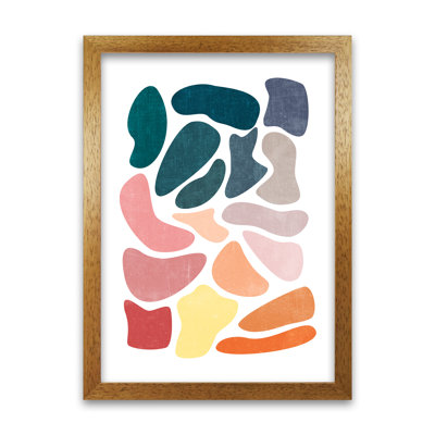 Colourful Abstract Shapes A - Print