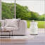 13" x 16.75" Glazed Ceramic Drum Stool - Indoor/Outdoor Side Table - Accent Garden Stool