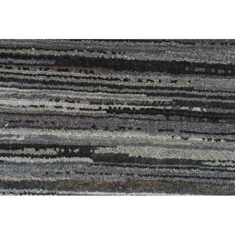 Contemporary One-of-a-Kind Rectangle 6'2" X 9'1" Hand Knotted Area Rug