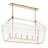 Delvin 6 - Light Dimmable Linear Chandelier-1139616537