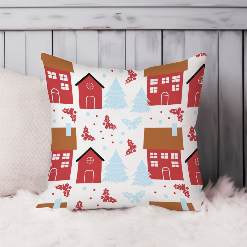 Holiday Christmas Pattern VI Modern, 16"H x 16"W