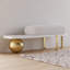 Boucle Upholstered Bench-1861161244