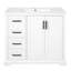 Meuble-lavabo moderne 36 po avec plateau en céramique et tablette réglable