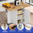 Barmadale Portable Kitchen Island with Drop Leaf and Tilt-Out Storage Cabinet