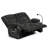2-seater Manual Reclining Loveseat Sofa With Dual Recliners, Cup Holders, Usb Charging Ports & Side Storage Pocket – Compact Recliner Couch For Living Room, Apartment, Or Rv-1620300932