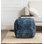 Pouf bleu et vert Glarum Les Cavaliers 20 po x 20 po x 20 po