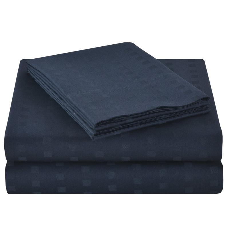 Ensemble de draps en satin de coton de qualité égyptienne 1200 fils , Ensemble de draps pour très grand lit californien