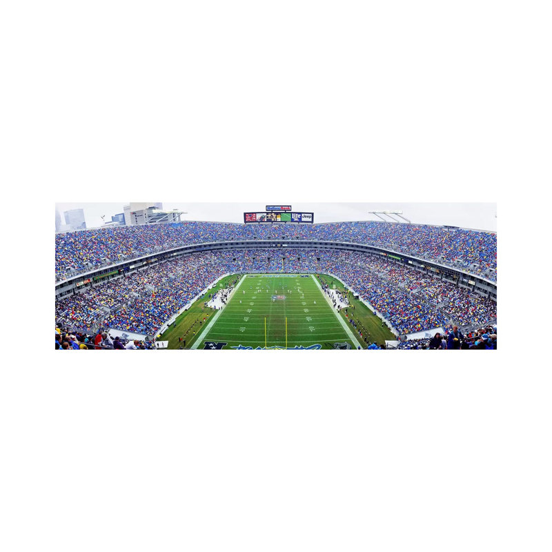NFL Football, Ericsson Stadium, Charlotte, North Carolina, USA - Wrapped Canvas Panoramic Print
