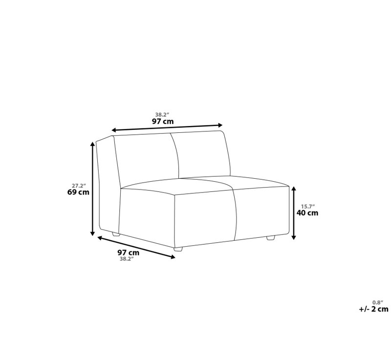 Simon Genuine Leather Loveseat