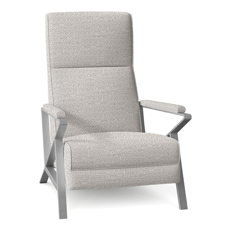 Infinity 28.25" Wide Manual Standard Recliner, Brushed Nickel, Perigold Arigato Balsamic