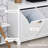 Tilt-Out Laundry Sorter Bathroom Cabinet, White - Spacious Storage For Towels & Accessories Construction, Water- Core Toppling 30" W X 16.1" D 27.5" H Cabinet Ample Space , To Damage 30"W 16.1"D