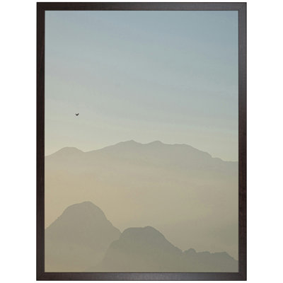 5x7 Picture Frame Brown Corporate Thin Style 72036 , 0.75 Inch MDF Moulding , Includes Glass and Backing , Wall Display Frame for Art, Posters, or Photos 