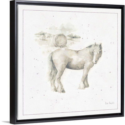 «Farm Friends», art mural neutre sur toile