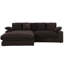 Chaise modulaire en velours côtelé Mystic