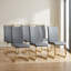 Chaises de salle à manger en faux cuir Amari Modern-1469184117-1469184122