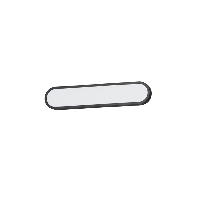 Barre d'éclairage de salle de bain Celise Lamaria, Noir / blanc, 24"