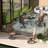 Outdoor 6 Piece Swivel Chair with 1 Metal Table-88595305