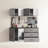 64 In. W X 79 H 20 D 5 Garage Cabinet C From Series With Distinctive Metallic Gray Finish, Drawers And Doors, Water Heat Property, 2X Thicker Edge Banding, E0-Grade Board, Shelf Equipment, Heavy-Duty
