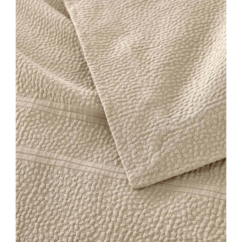 Montauk 100% Cotton Coverlet, California King Coverlet, Linen