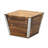 Cavorn Tapered Square Brown Planter Bucket-1937800479