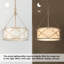 Lustre tambour 3 lumières doré