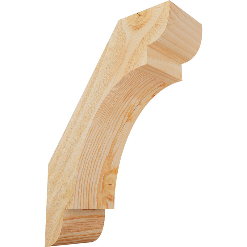 Attelle de genou à gros œuvre olympique 4 po x P 10 po x H 14 po, sapin Douglas, Sapin de Douglas, H 14 po x l 4 po x P 10 po