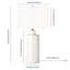 Lampe de table standard 25 po Carlina-725232287