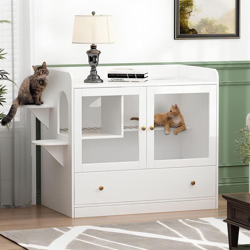 Hidden Litter Box Furniture TRIXIE Furniture Litter Box Enclosure