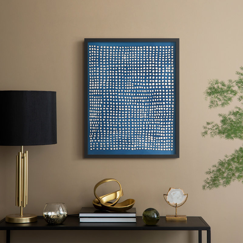 «Abstract CCXVII», reproduction encadrée - prête à être accrochée, H 10 po x l 8 po, Noir