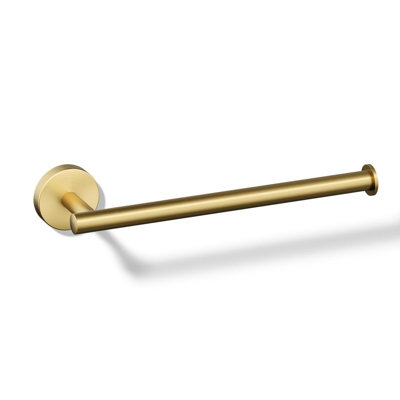 Elate 9" Wall Mounted Round Towel Arm, Metal Wall-Mounted Towel Holder, Towel Bar