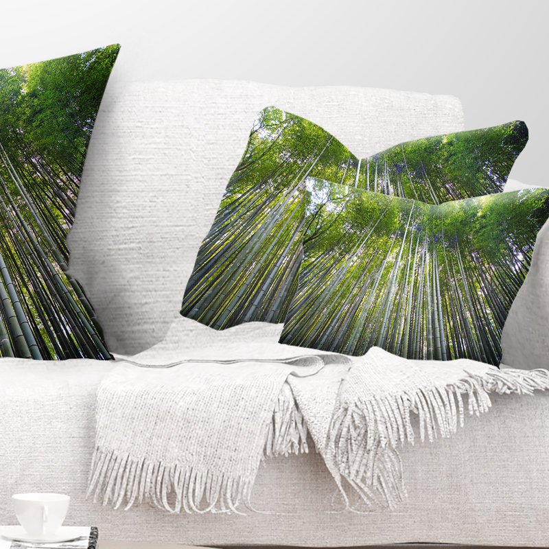 Coussin lombaire japan forest of kyoto japan