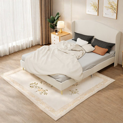Lits luxueux en velours, grand lit, design moderne pour la maison