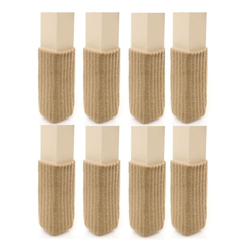 Protecteurs de plancher NancyProtectz, la chaussette pour meubles originale (très petite), Brun clair biscuit