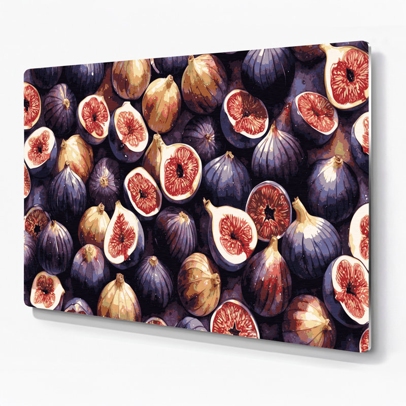 Art mural en métal fruitier, H 20 po x l 30 po