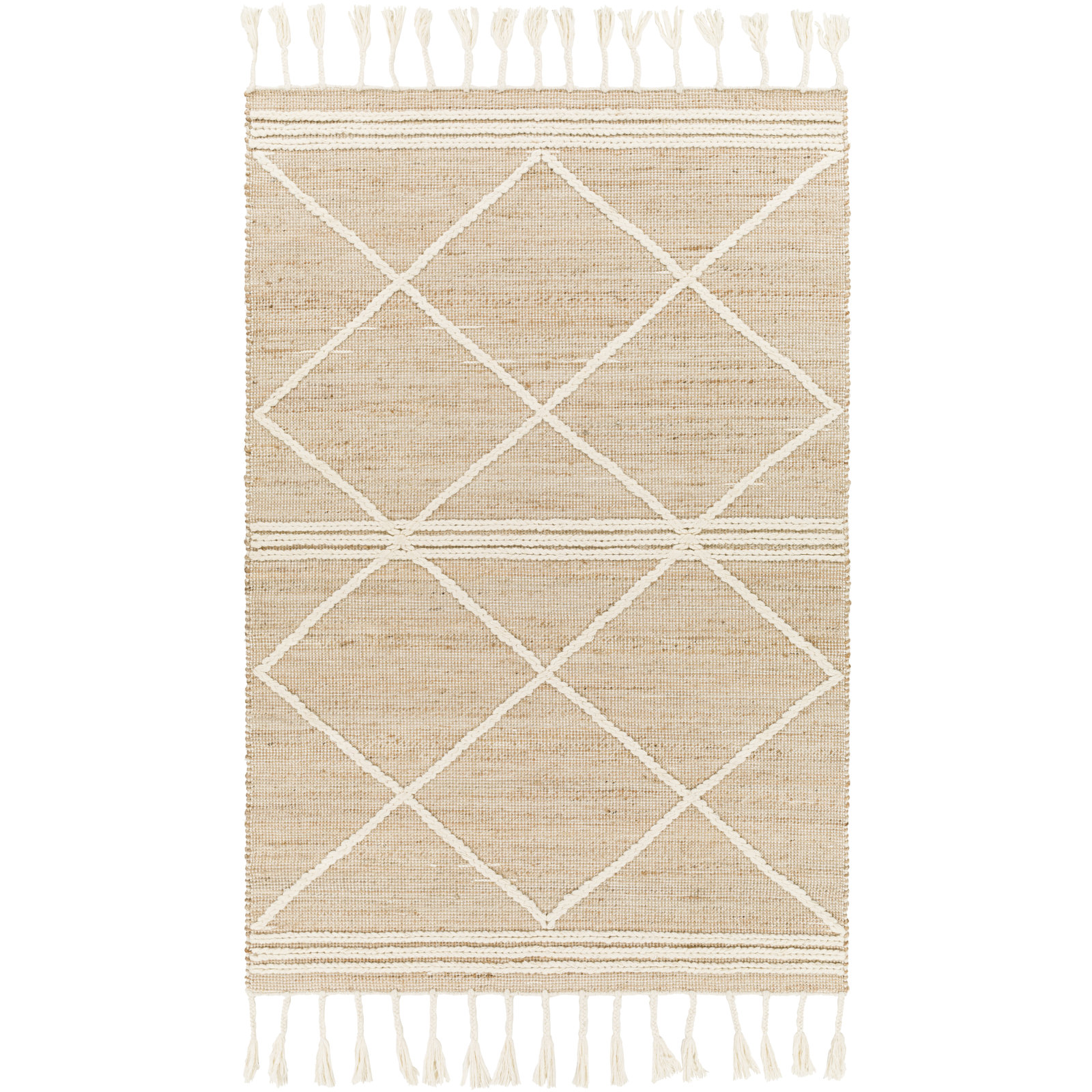 Asla Handmade Rug, Rectangle 6' x 9'
