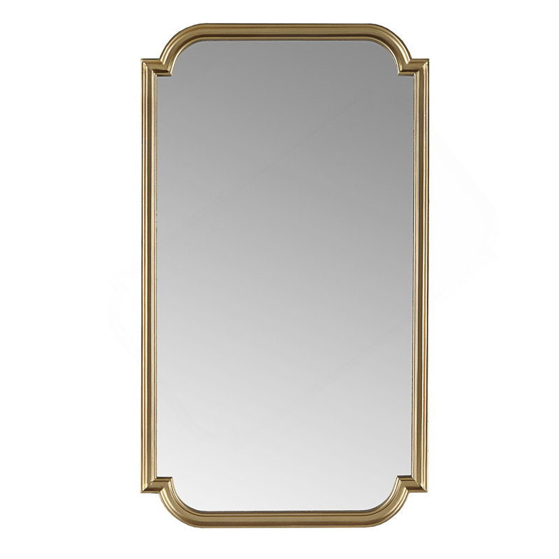 Miroir mural festonné en bois