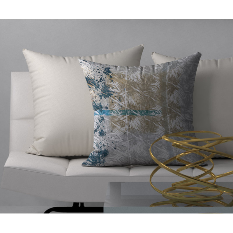 Housse d’oreiller carrée en bonne santé et insert, 24 po x 24 po