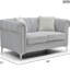Causeuse Sammy G00340A-L, GRIS