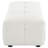 Creager Boucle Upholstered Rectangular Ottoman Off White