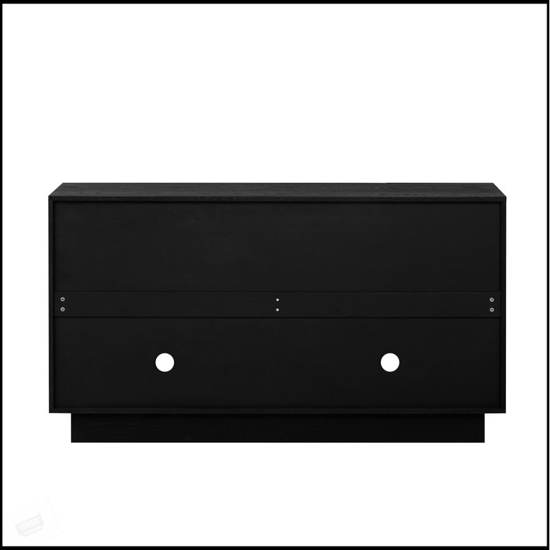 Grand buffet à 4 portes avec tablettes réglables et poignées semi-circulaires pour la salle à manger, la cuisine et le salon
