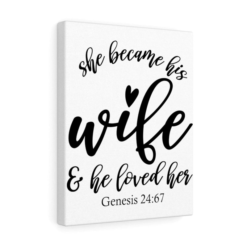 Loved Her - Wrapped Canvas Print, 41cm H x 30cm W