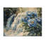 Pivoines par la cascade III - Décoration murale en bois de pivoines - sur bois de pin naturel-830561454
