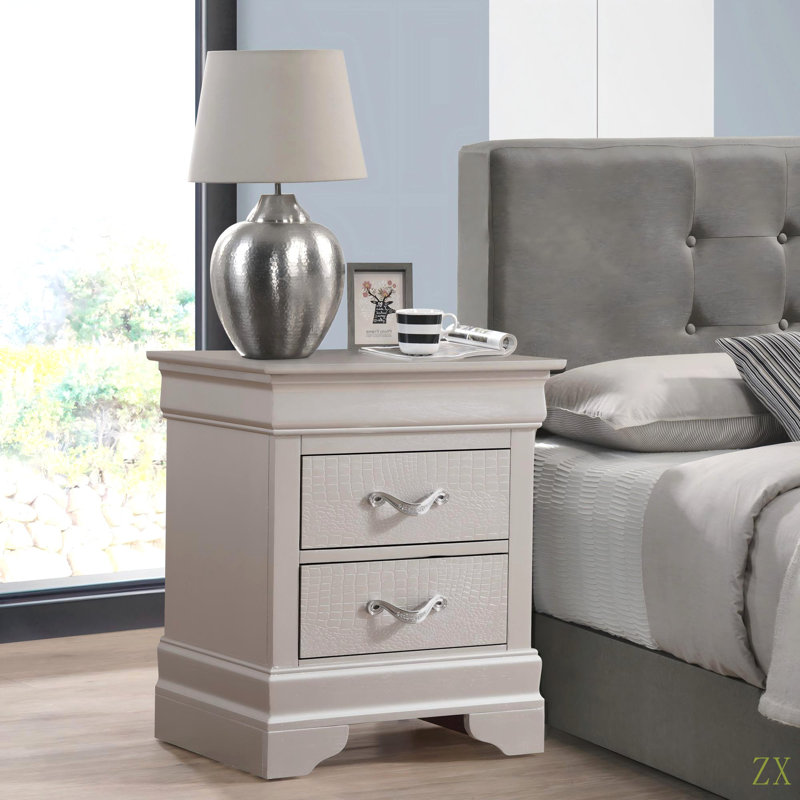 Table de chevet élégante, Beige