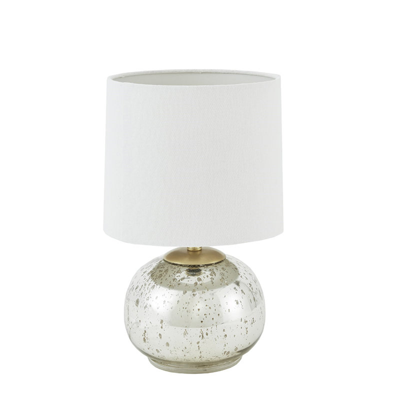 Lampe de table en verre métallique Saxony